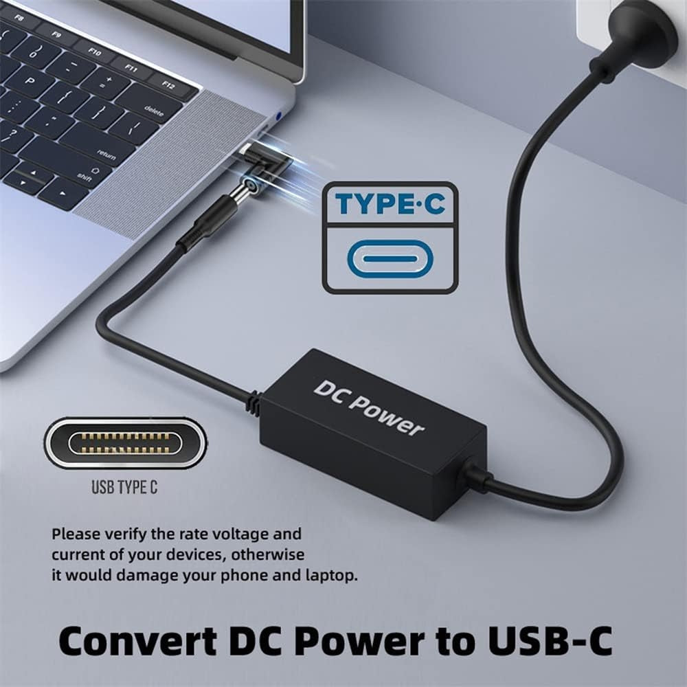 NÖRDIC Laptop-adapter USB-C til DC 4.5x3.0mm 65W