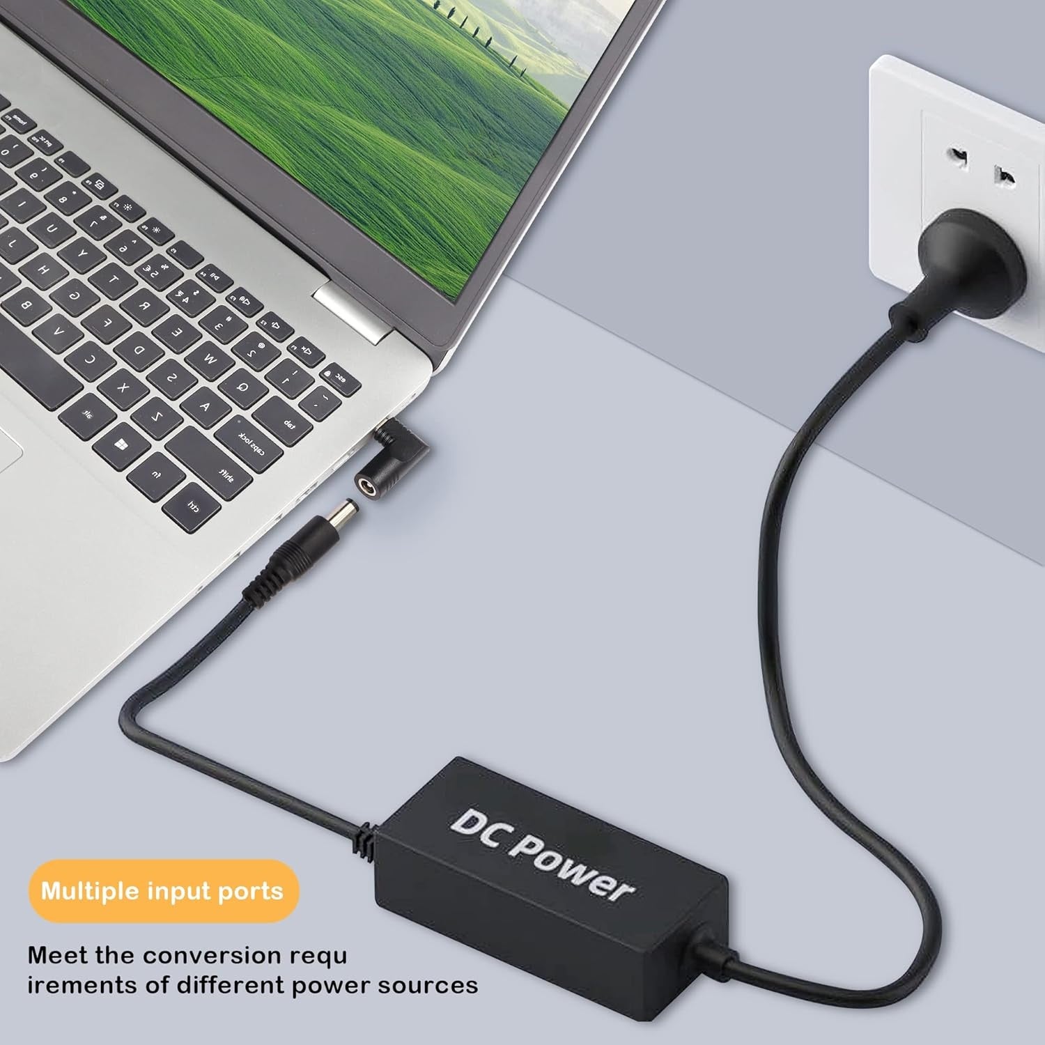 NÖRDIC Laptop adapter USB-C til DC 5.5x2.5mm 65W