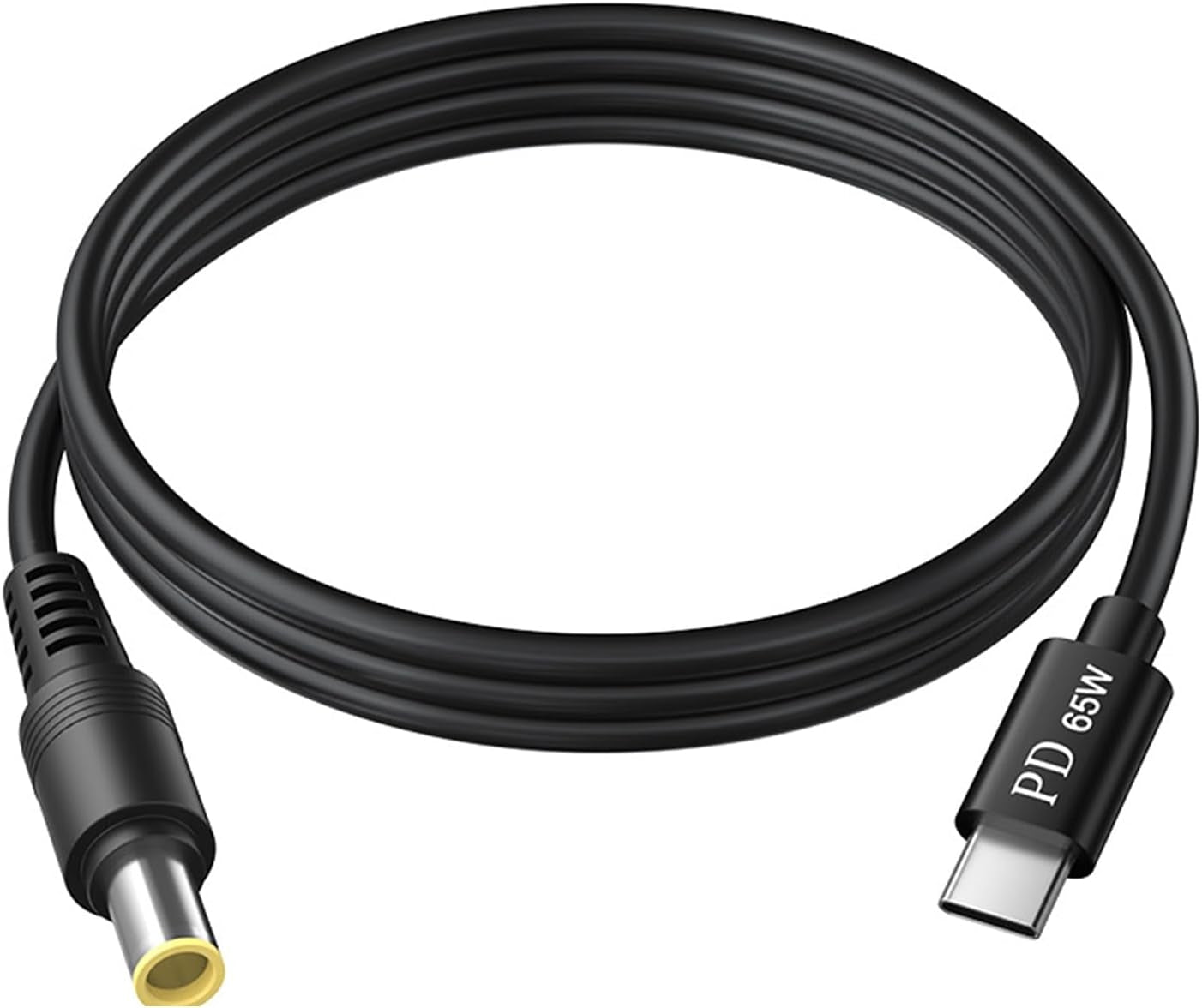 NÖRDIC Laptop-opladerkabel USB-C til DC 5,5x2,5 mm 65W PD 1,5 m