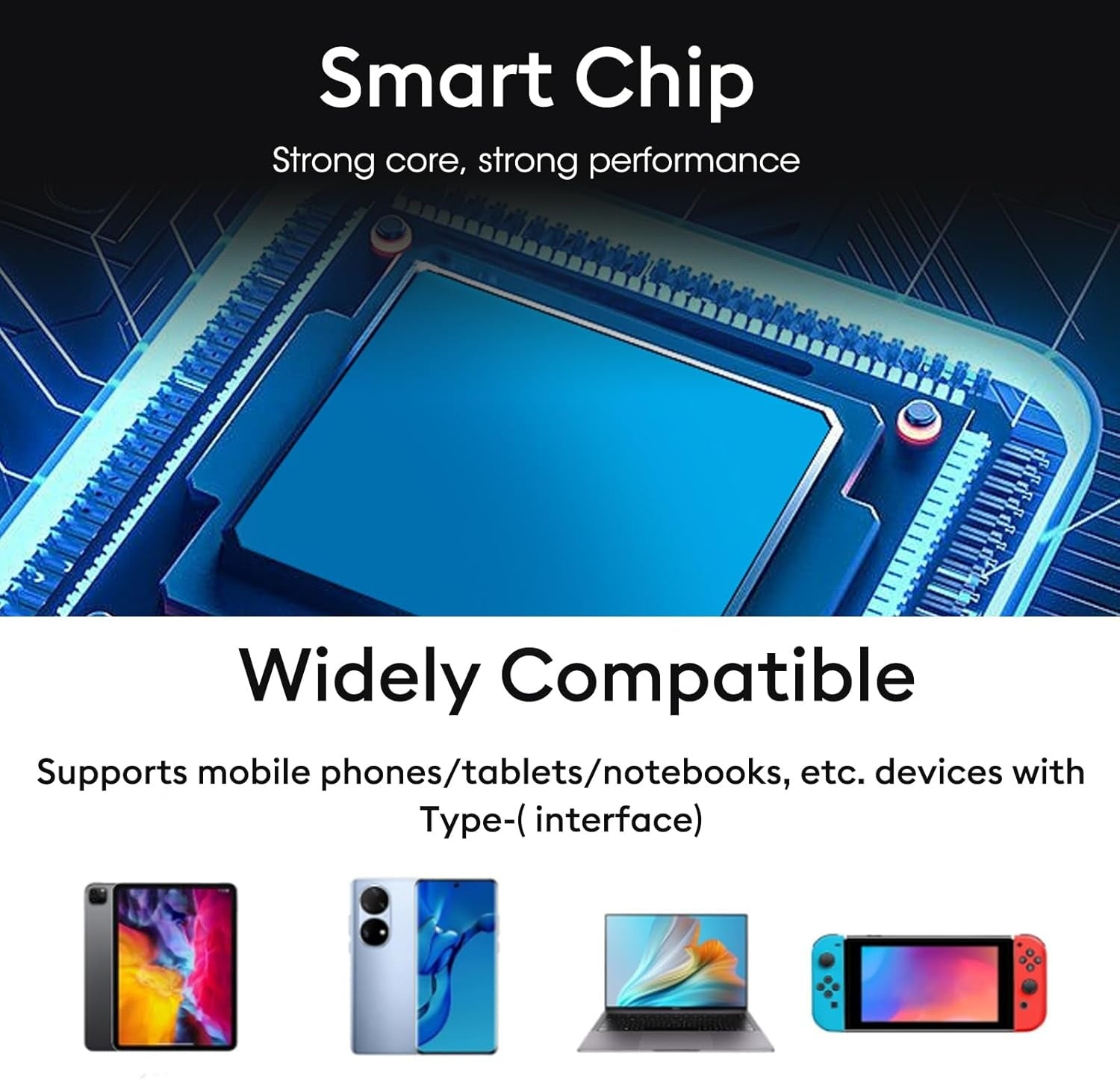 NÖRDIC Vinklet Lenovo Square Yellow til USB-C adapter