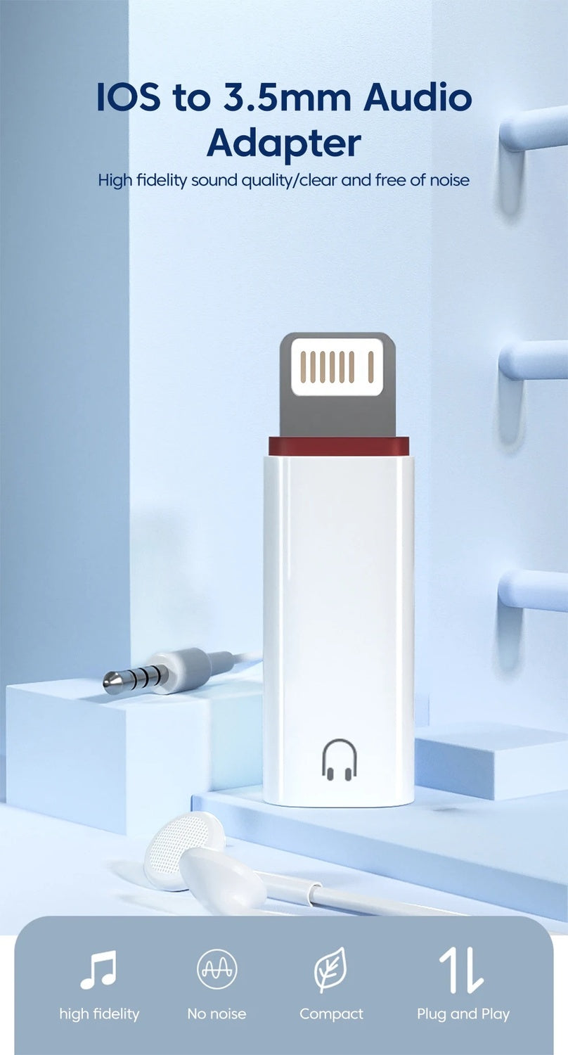 NÖRDIC Lightning Audio-adapter Non MFI