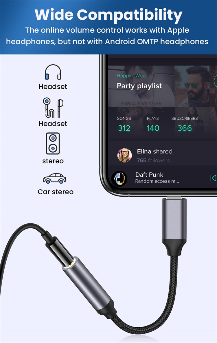 NÖRDIC Lightning Audio adapter Non MFI