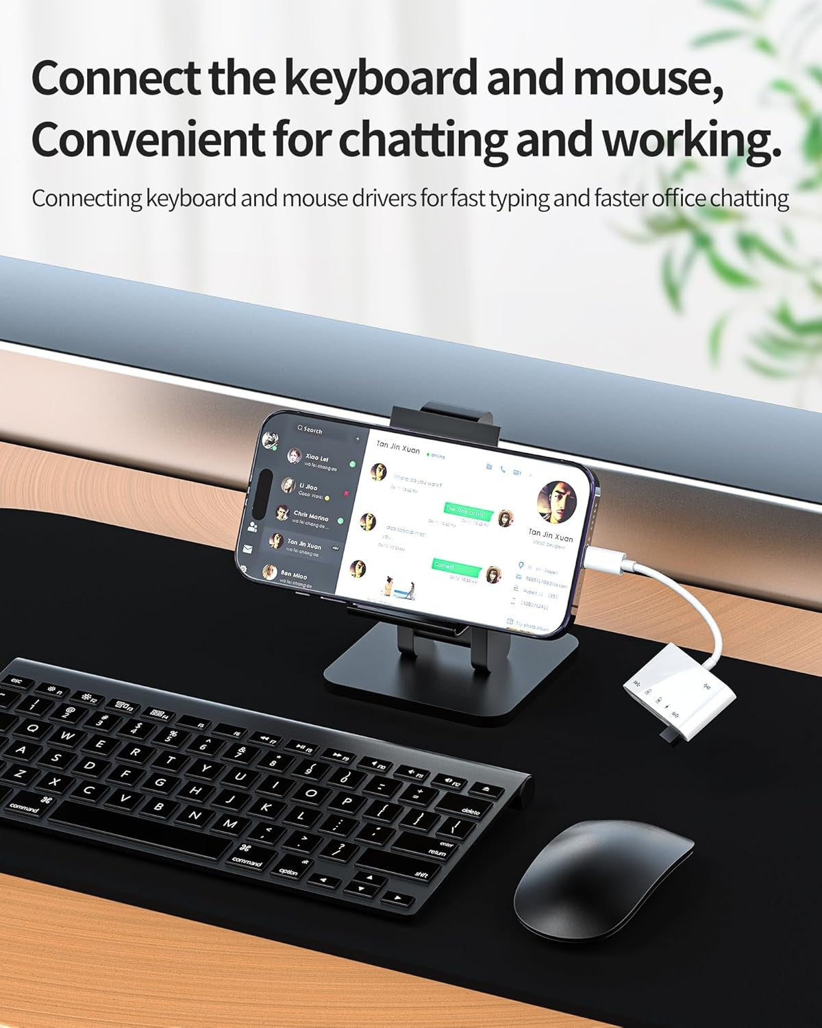 NÖRDIC Lightning Kortlæser 2 Slot SD, MicroSD 3xUSB-A 1xLightning-opladning UHS-I