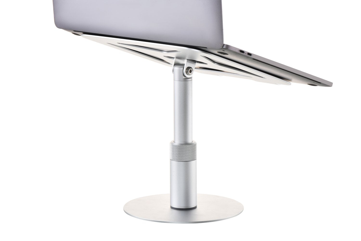 NÖRDIC Roterende aluminiumsholder til bærbar computer, justerbar højde Ergonomisk computerstativ med 360 roterende,