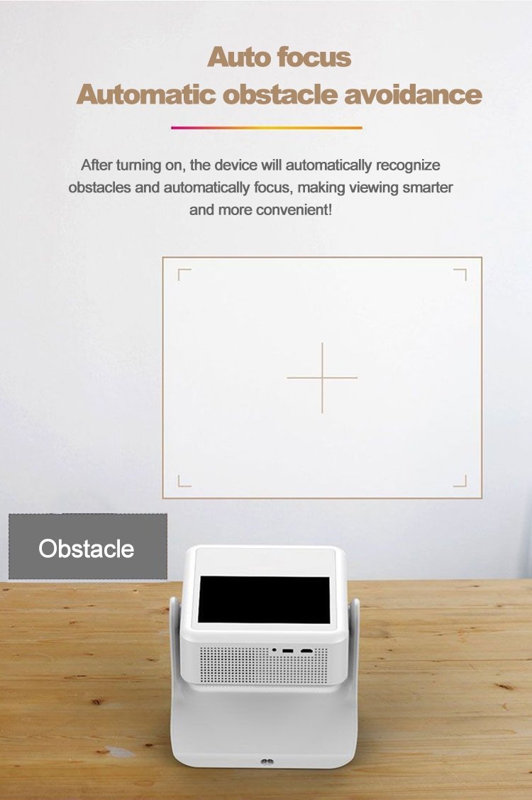 NÖRDIC Smart Touch Screen Projektor til Hjemmebiograf og Præsentationer