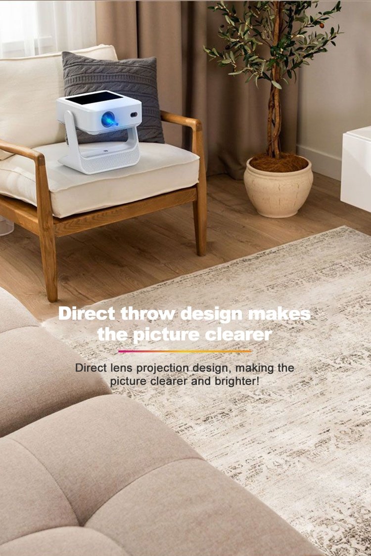 NÖRDIC Smart Touch Screen Projektor til Hjemmebiograf og Præsentationer