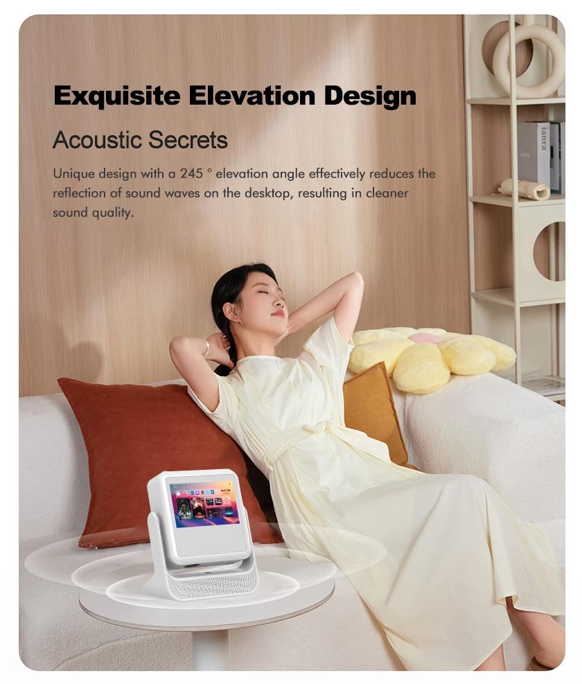 NÖRDIC Smart Touch Screen Projektor til Hjemmebiograf og Præsentationer