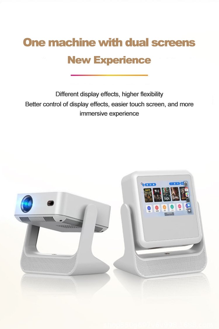 NÖRDIC Smart Touch Screen Projektor til Hjemmebiograf og Præsentationer