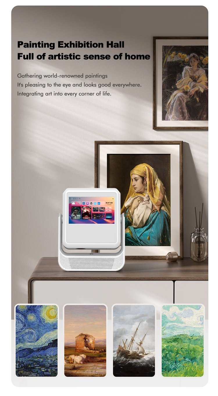 NÖRDIC Smart Touch Screen Projektor til Hjemmebiograf og Præsentationer