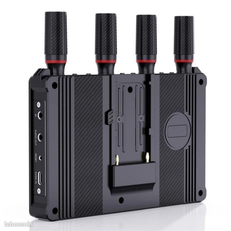 NÖRDIC Trådløs Bærbar 7" skærm, video sender og modtager, 2.4G/5.0G, 4k HDMI INPUT / 1080p OUTPUT, 400m