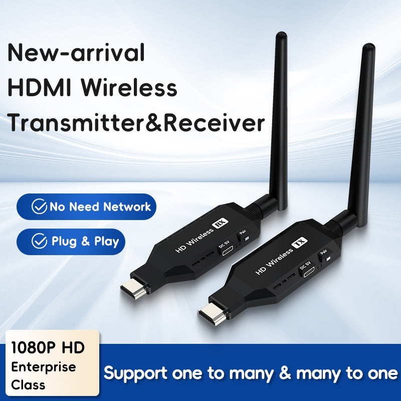 NÖRDIC Trådløs HDMI-forlænger Sender/Modtager 1080P HD 5G Wifi til Laptop til TV PC Monitor Projektor 50m