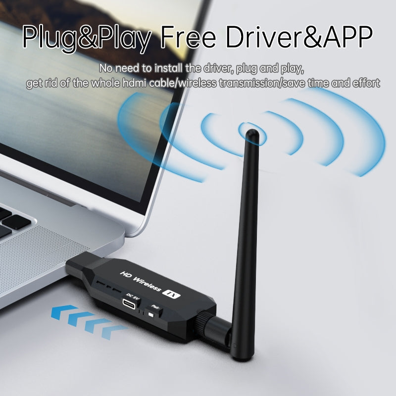 NÖRDIC Trådløs HDMI-forlænger Sender/Modtager 1080P HD 5G Wifi til Laptop til TV PC Monitor Projektor 50m