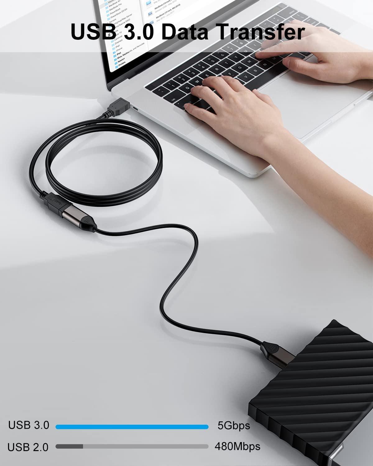 NÖRDIC USB 3.0 type A forlængerkabel 2m