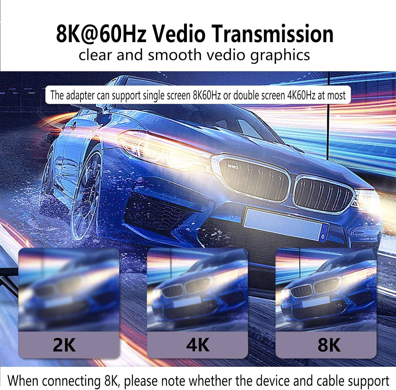 NÖRDIC USB4 vinklet adapter han til hun 40G 8K60Hz PD100W