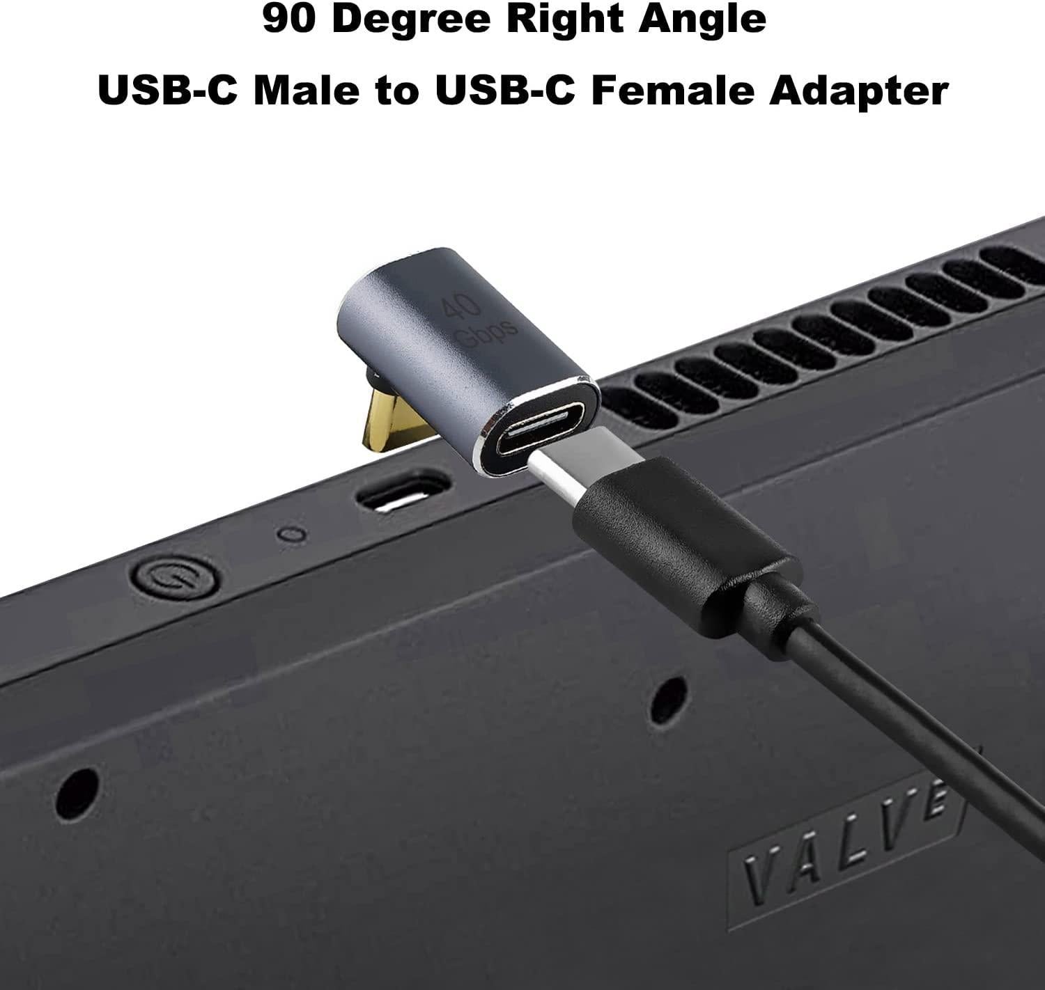 NÖRDIC USB4 vinklet adapter han til hun 40G 8K60Hz PD240W