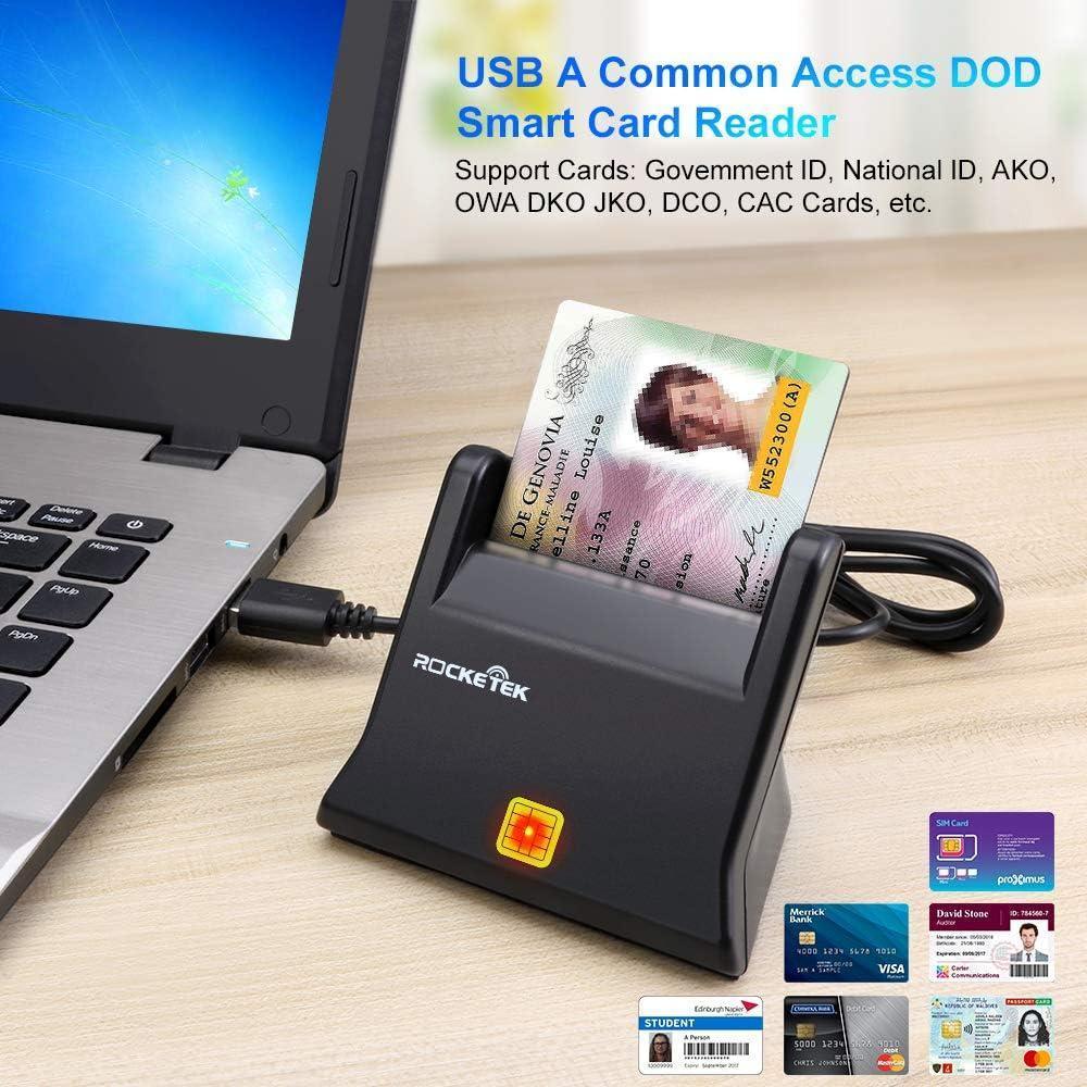 NÖRDIC USB-A Smart- og SIM-kortlæser ISO7816 ID-kort EMV Kreditkort