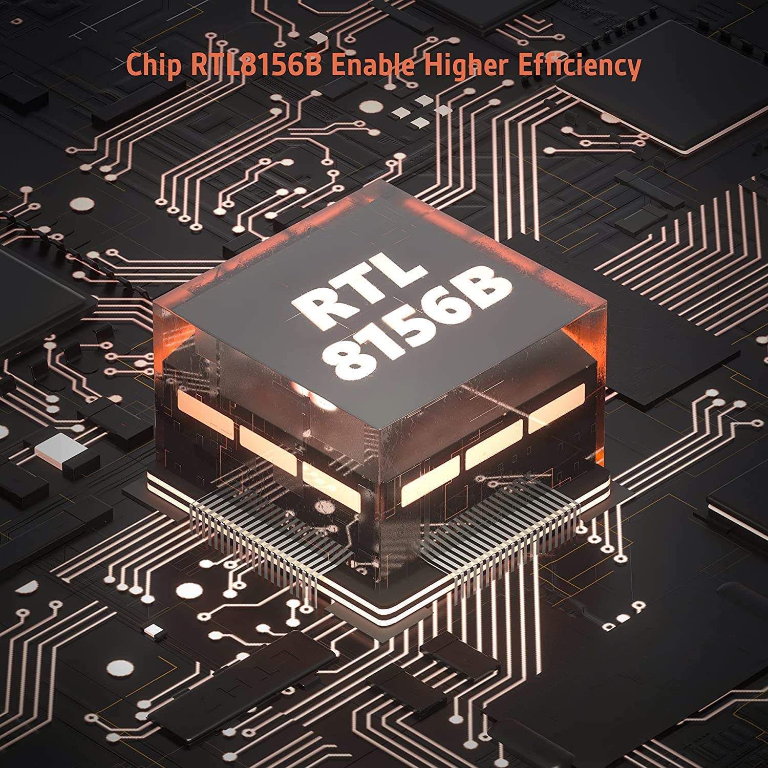 NÖRDIC USB-A til 2,5 Gbps LAN Adapter 15 cm kabel aluminium