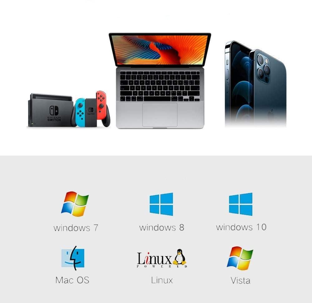 NÖRDIC USB-A til 2,5 Gbps LAN Adapter 15 cm kabel aluminium