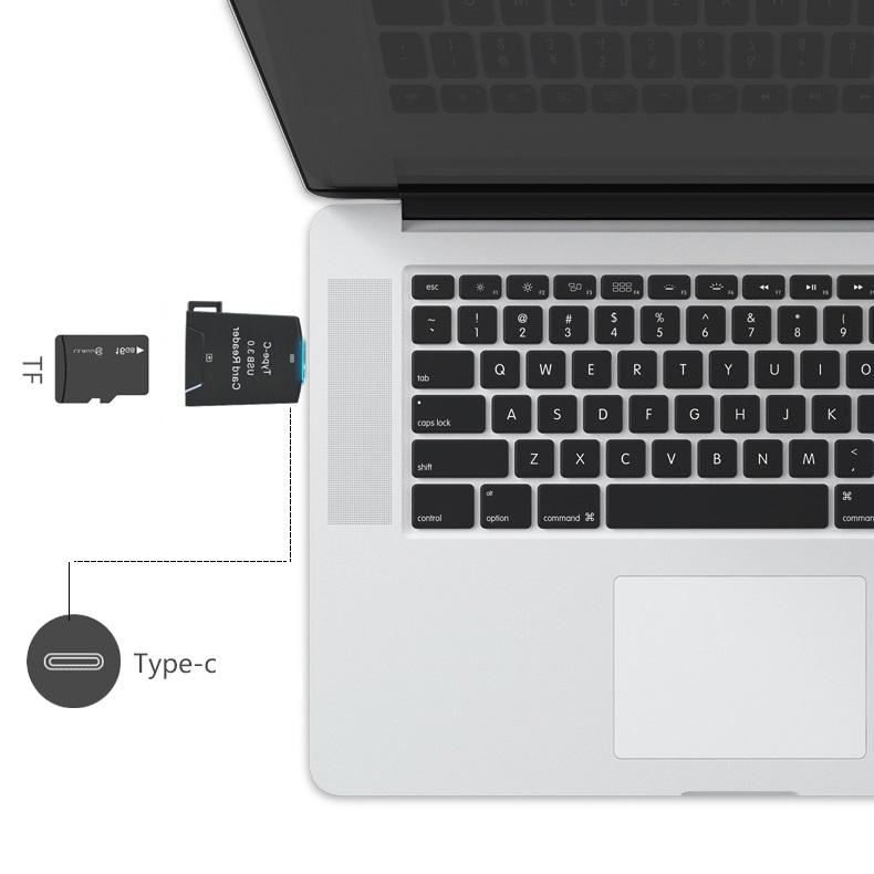 NÖRDIC USB-C 3.0 kortlæser MicroSD UHS-I