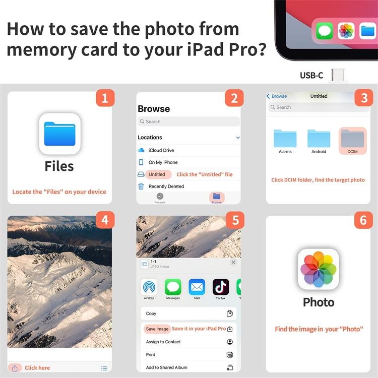 NÖRDIC USB-C kortlæser 2 slot SD, MicroSD UHS-I