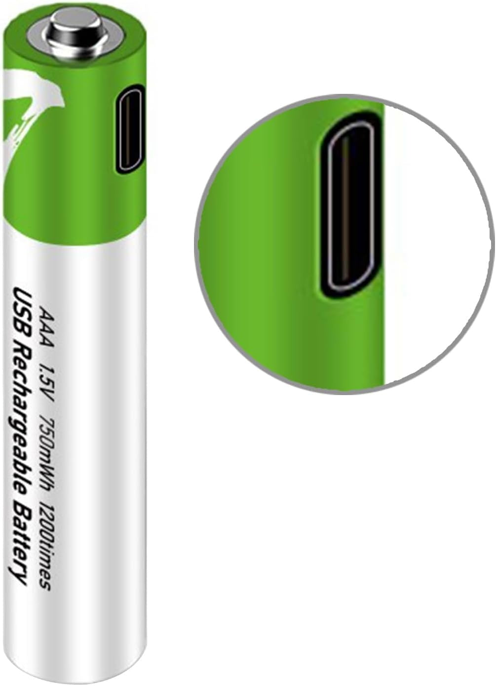 NÖRDIC USB-C Rechargeable batteries 4-pack AA