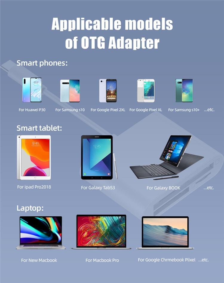 NÖRDIC USB-C kortlæser 3 slot CF, SD, MicroSD UHS-I