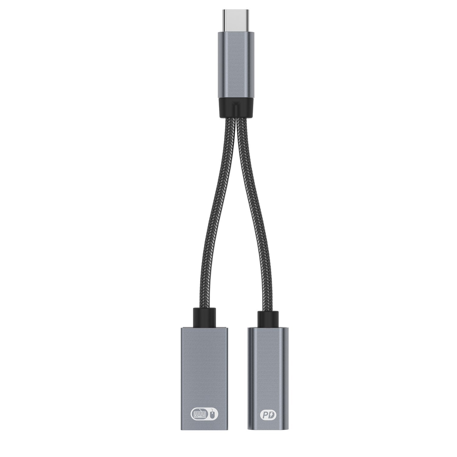 NÖRDIC USB-C hub 2 porte 1x USB-A 2.0 1x USB-C PD 3.0 60W