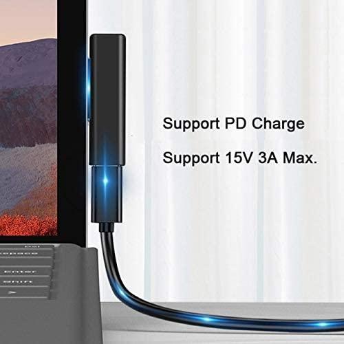 NÖRDIC USB-C ladeadapter for Microsoft Surface 15V3A 45W