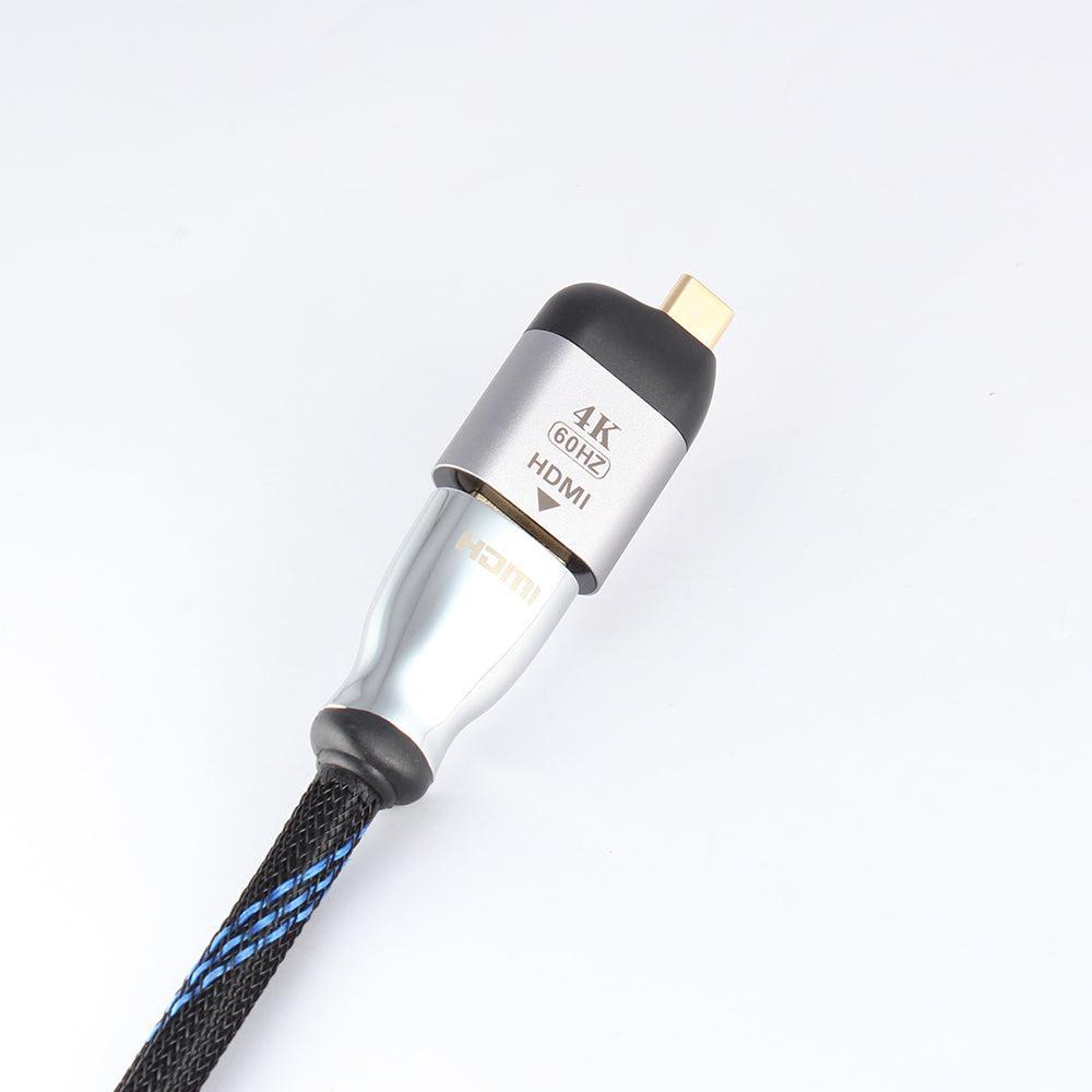 NÖRDIC USBC til HDMI2.0 adapter 4K 60Hz støtte HDCP1.4 og 2,2 plads grå aluminium