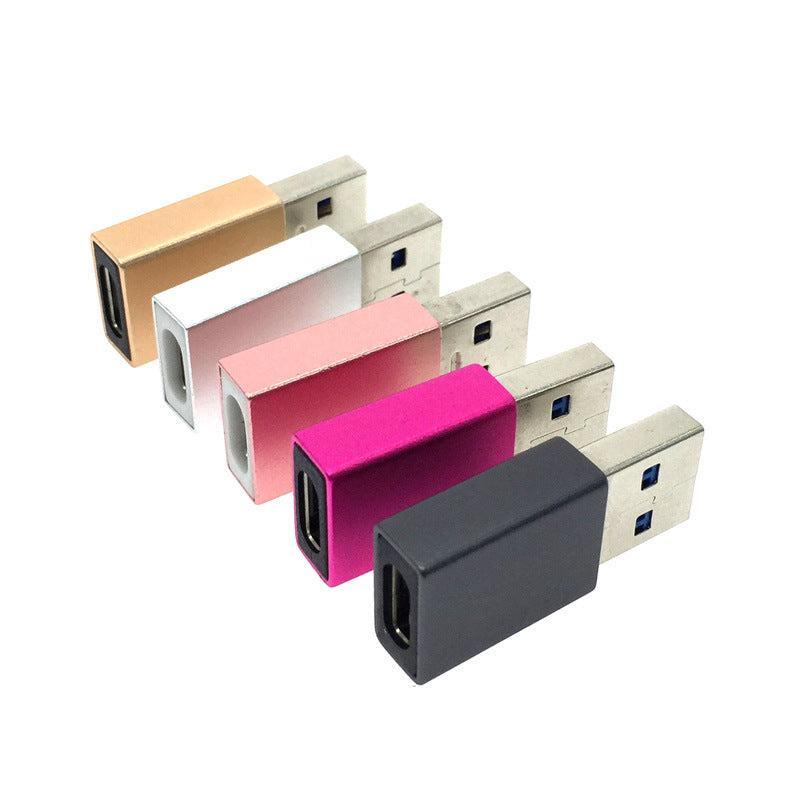 NÖRDIC USB C til USB A 3.1-adapter metal sort
