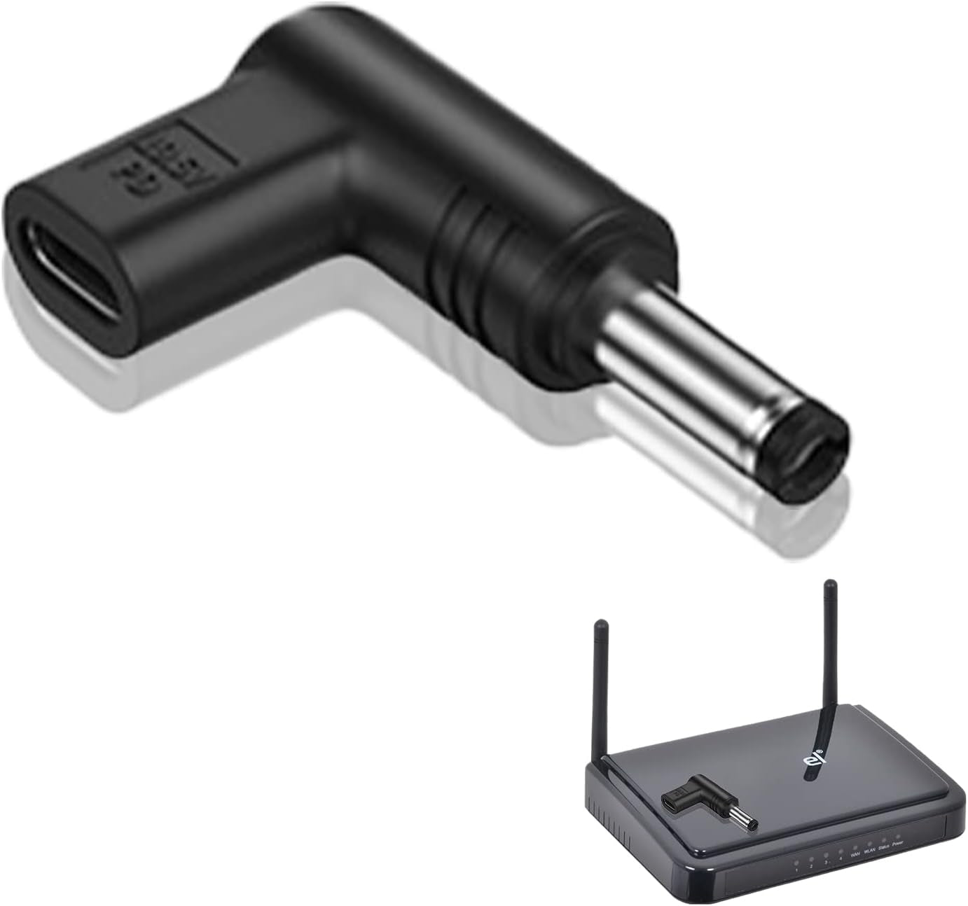 NÖRDIC USB-C til DC 4.5x3.0mm adapter 100W 12-20V til DELL bærbare computere