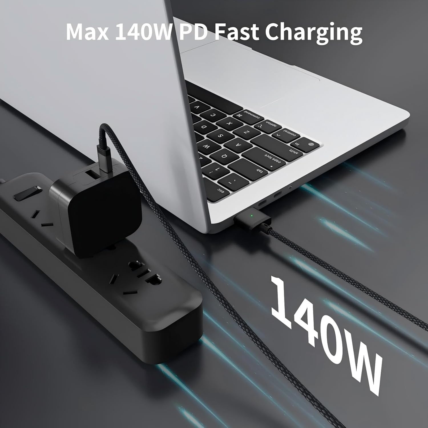 NÖRDIC USB-C til Mag Safe 3 opladerkabel 1,8m