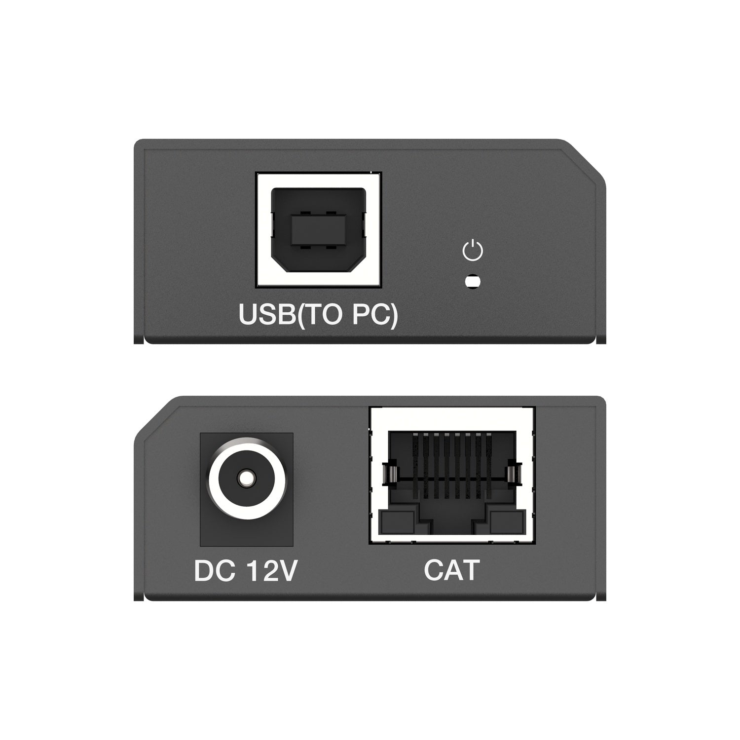 NÖRDIC USB-forlænger Splitter 1 til 2 CAT6 100m