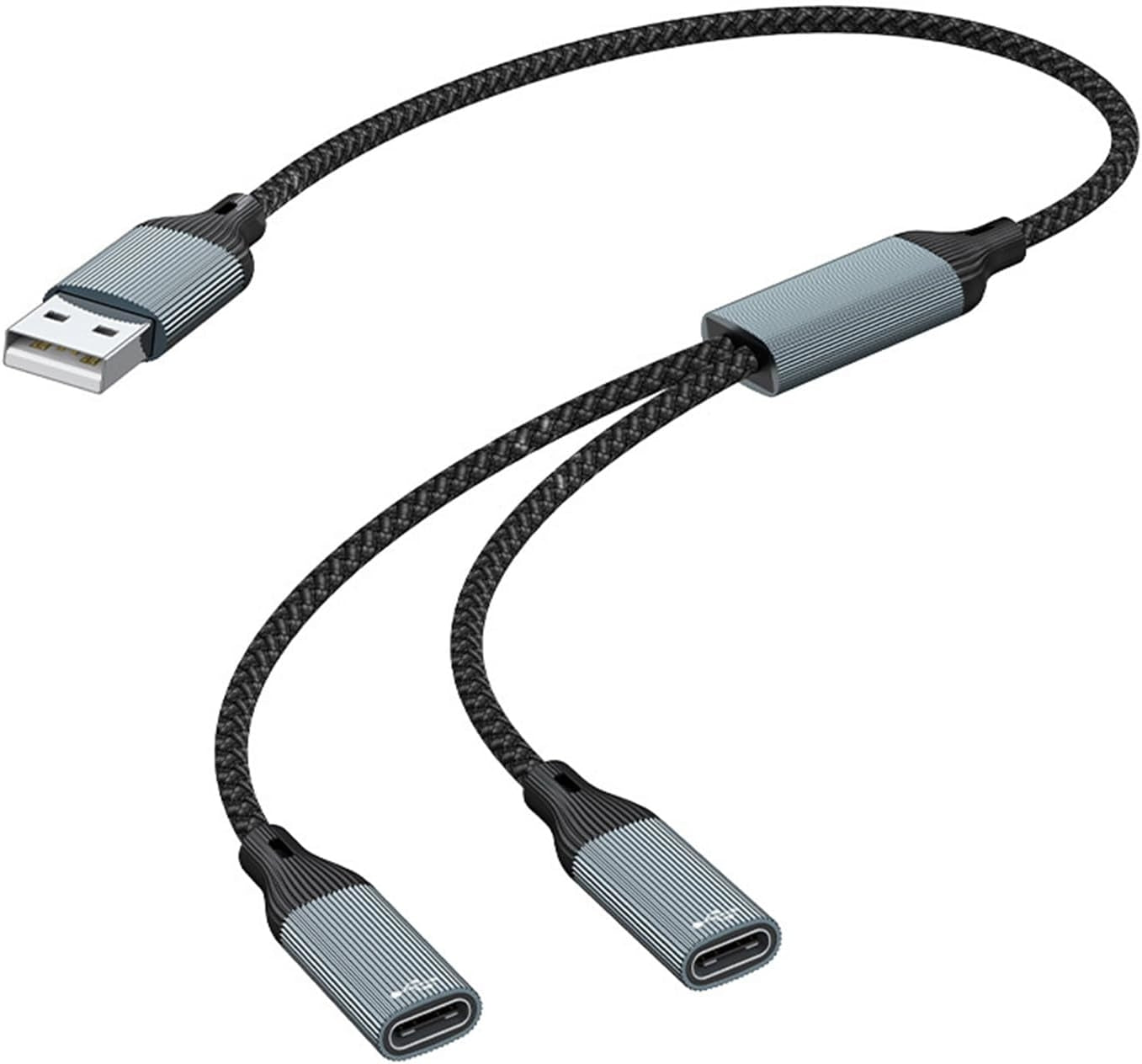 NÖRDIC USB Splitter USB-A til 2xUSB-C