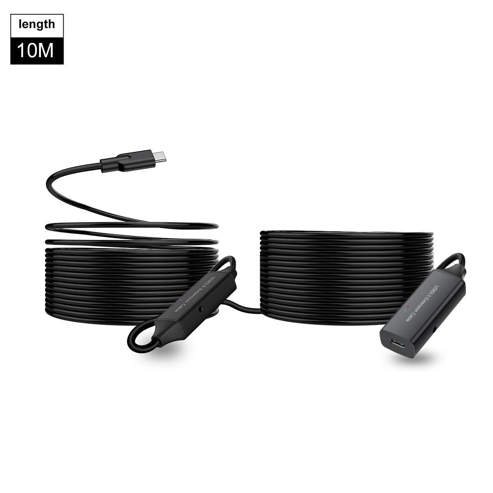 NÖRDIC aktiv 10m USB-C 3.0 SuperSpeed 5Gbps forlængerkabel han til hun
