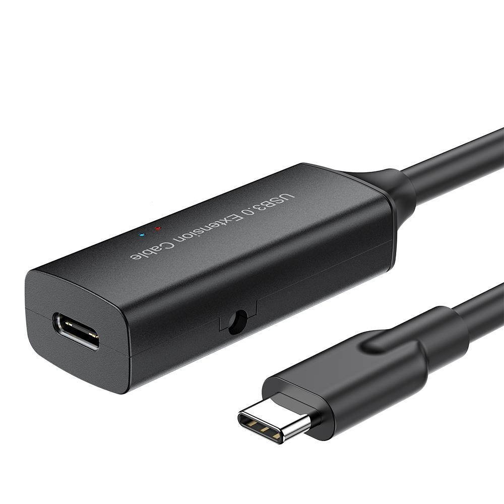 NÖRDIC aktiv 5m USB-C 3.0 SuperSpeed 5Gbps forlængerkabel han til hun