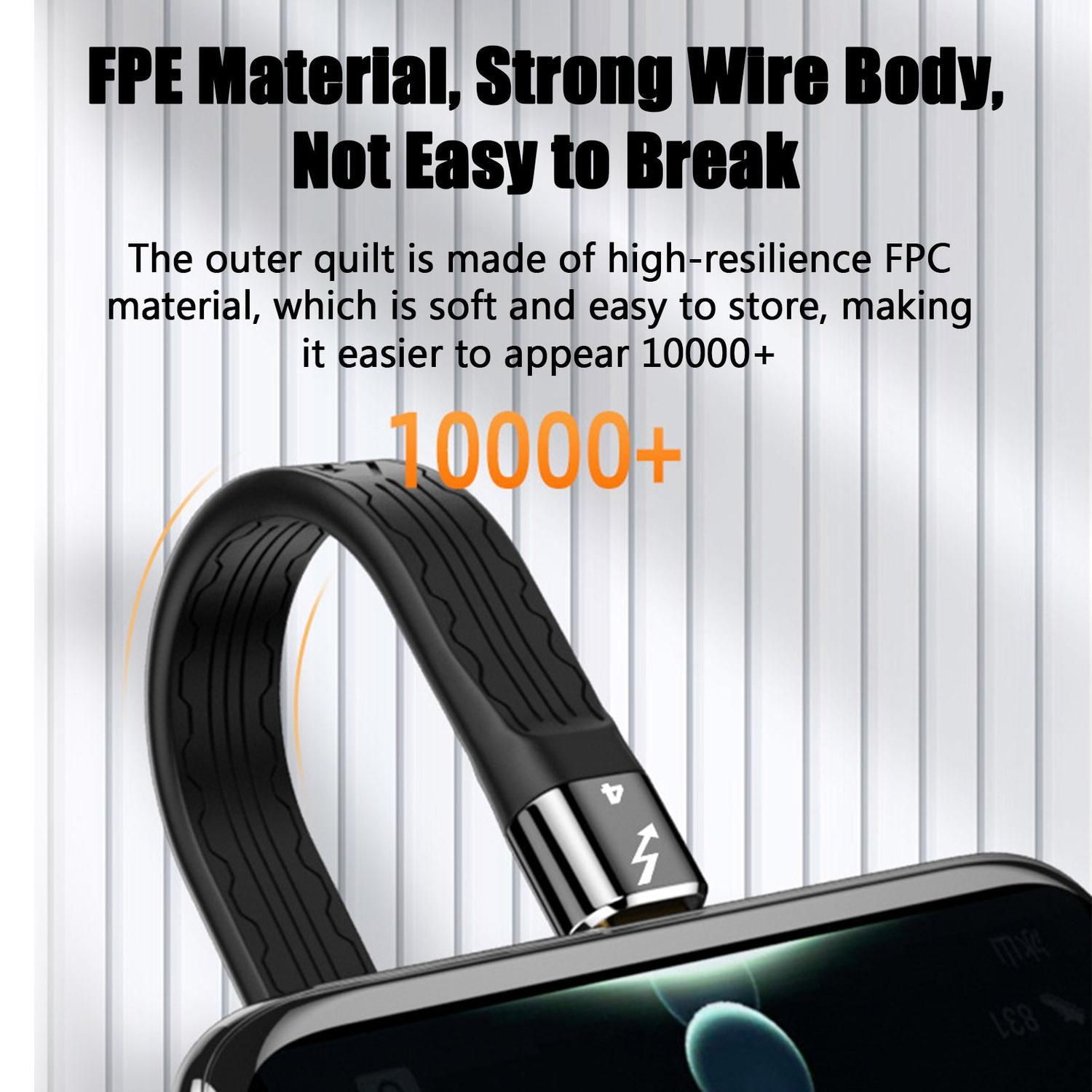 NÖRDIC kort fladkabel Thunderbolt 4 14cm 40Gbps data 8K video PD 100W kompatibel med TB3 og USB4