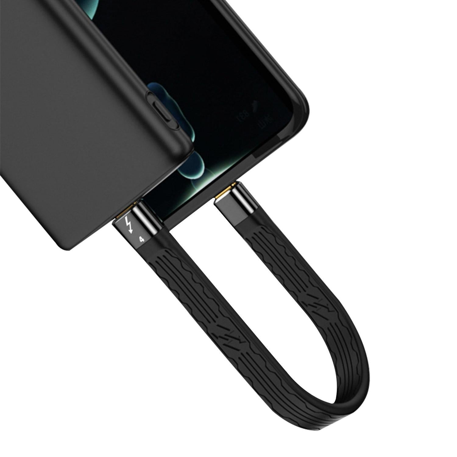 NÖRDIC kort fladkabel Thunderbolt 4 14cm 40Gbps data 8K video PD 100W kompatibel med TB3 og USB4