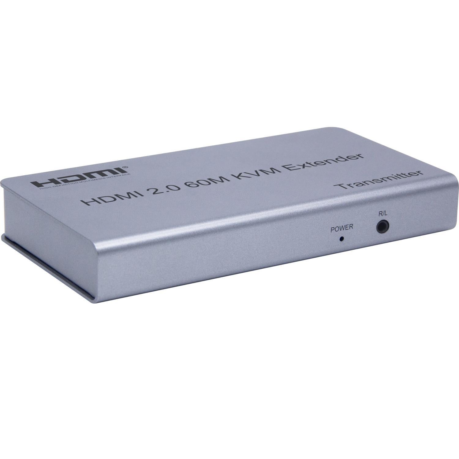 NÖRDIC systemforlænger til HDMI 4K60Hz med loop out 2xUSB og R/L stereo over Cat6 op til 60m