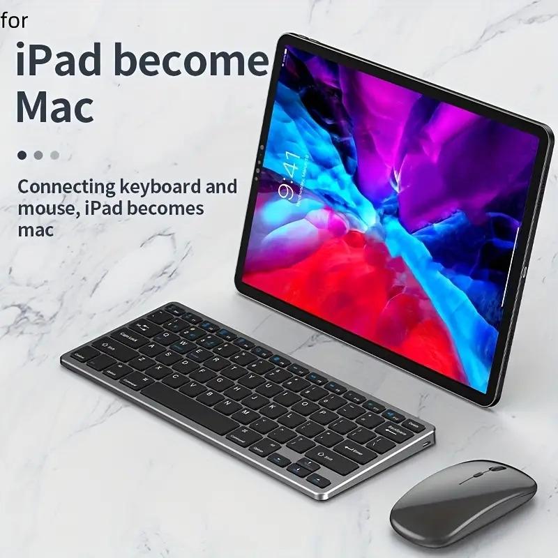 NÖRDIC trådløs Bluetooth og 2.4G mus og tangentbord kit US layout