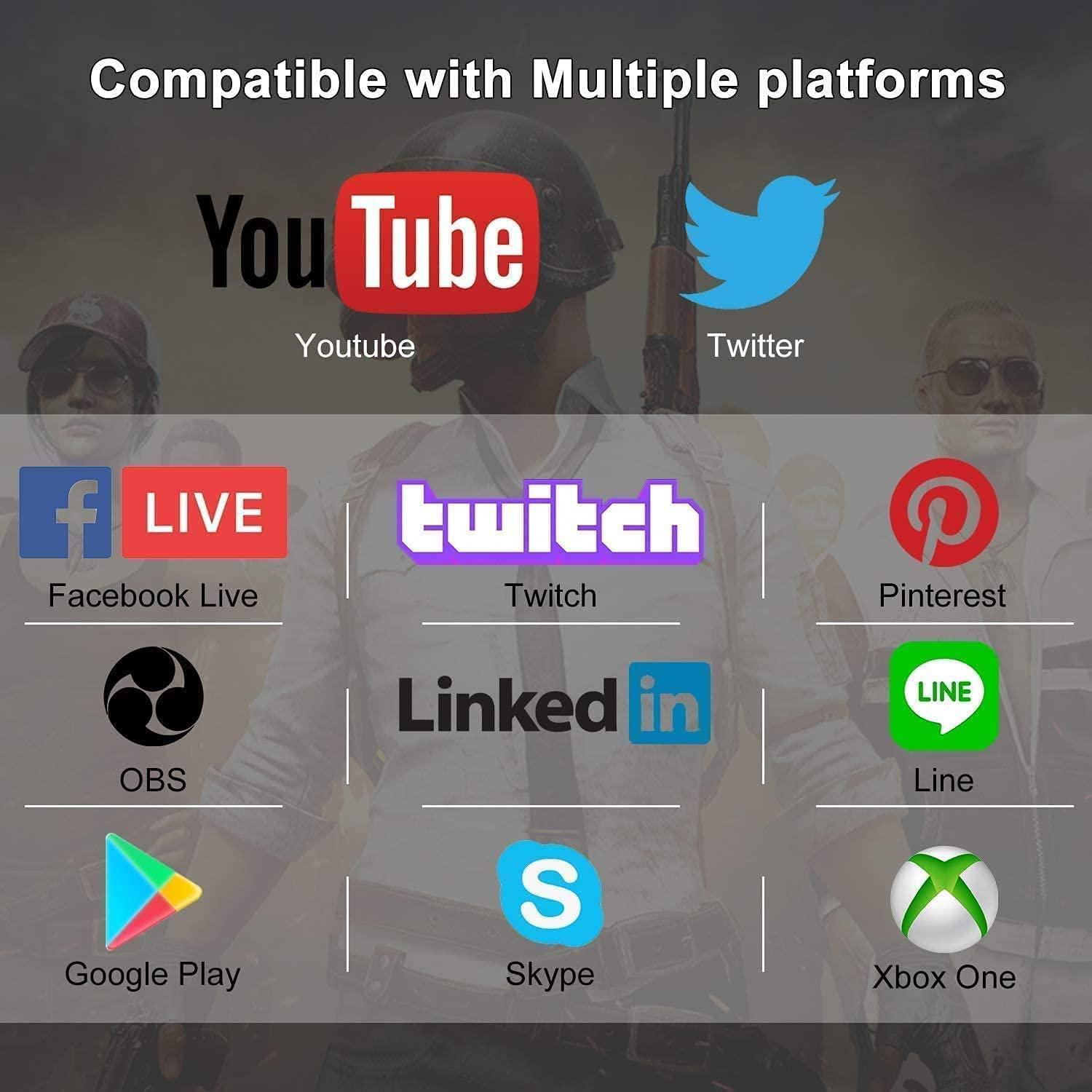 NÖRDIC videooptagelsesadapter USB3.0 HDMI-udgang 4K 60Hz HDMI med sløjfemikrofon og lydudgang HDMI-signalsløjfeudgang