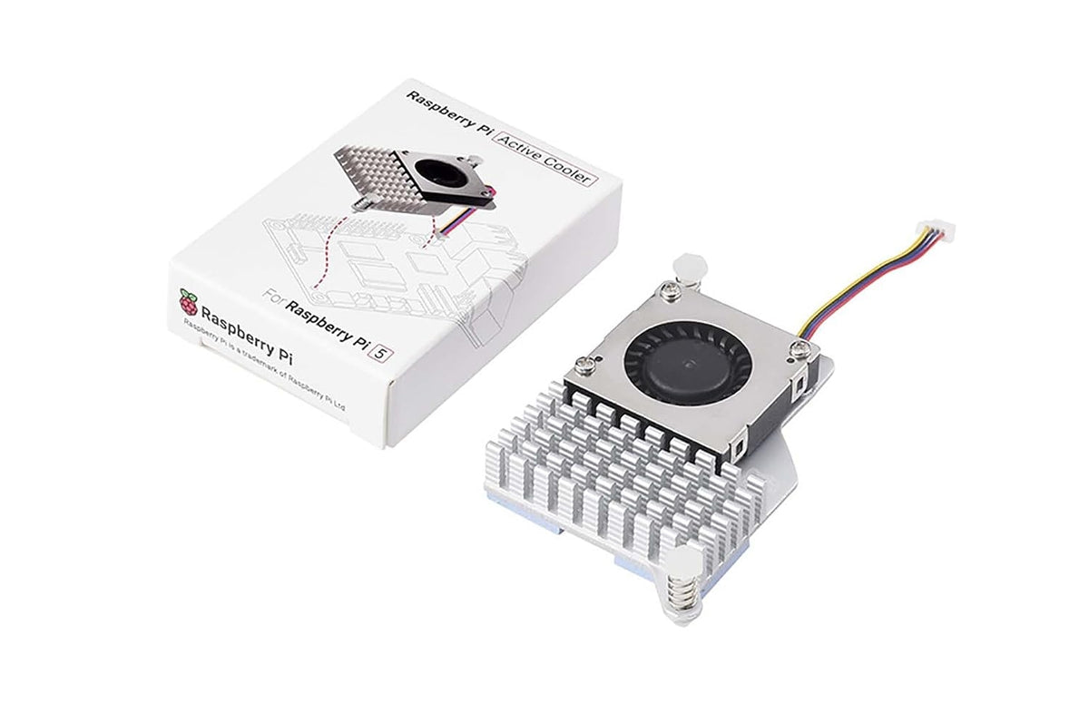 Official Active Cooler for Raspberry Pi 5 with Temperature-Controlled Blower Fan Aluminium Heatsink