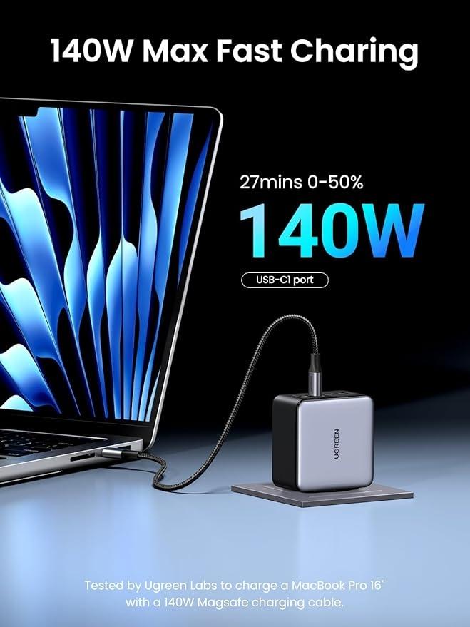 UGREEN 160W USB C-oplader Nexode X, PD 3.1 4-Port GaN-oplader