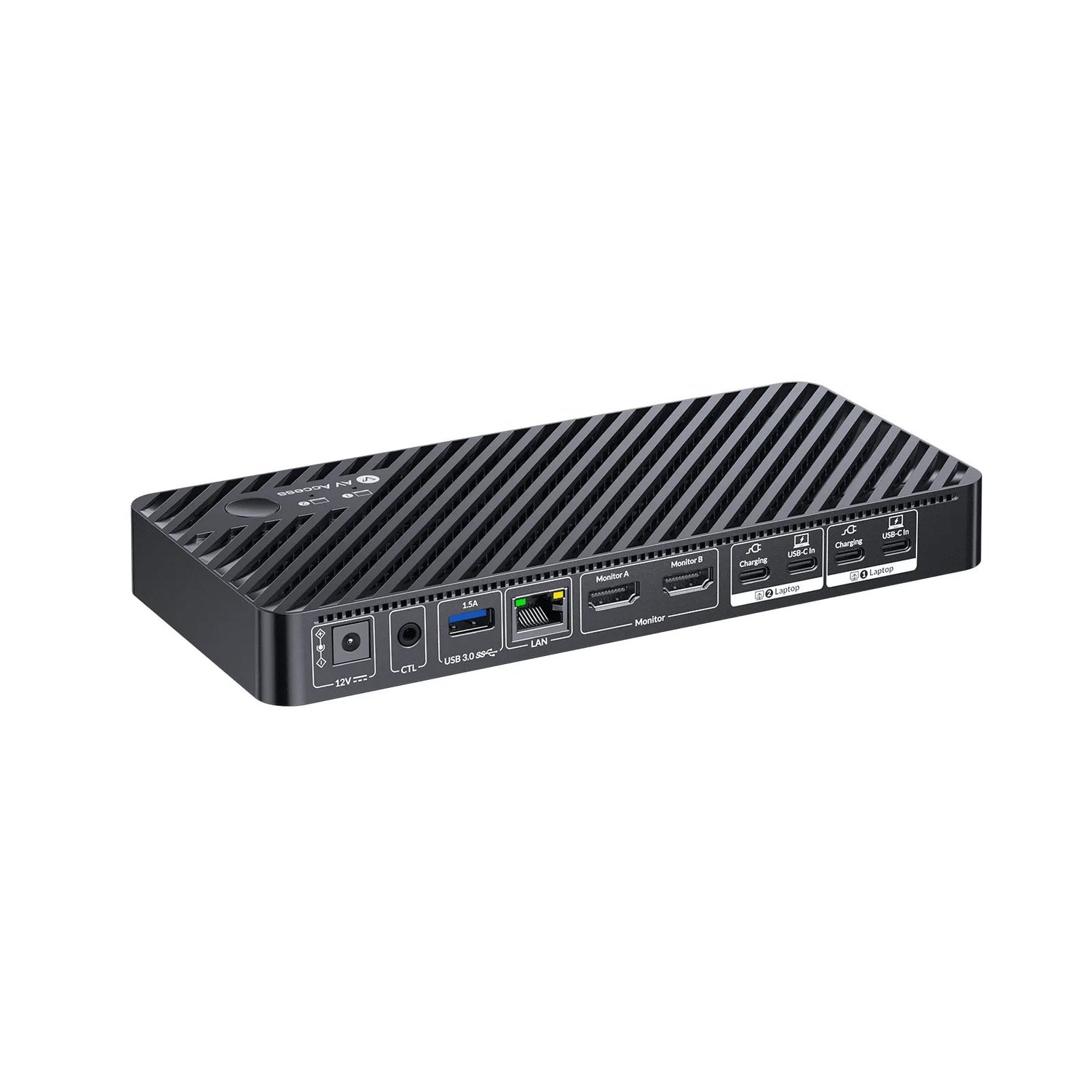 USB-C KVM Dockningsstation til 2 bærbare computere, Dual 4K-skærm, 11-i-1 med 100W PD, 1Gbps LAN & EDID-emulering