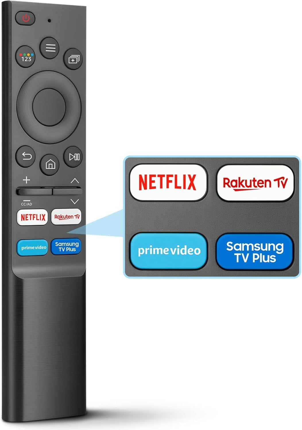 Universal Remote Control for Samsung Smart TV for all original Samsung remote controls, no pairing required, easy to use
