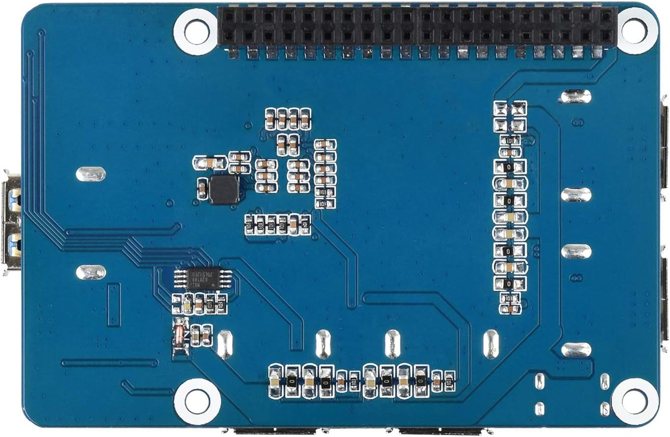 Waveshare USB 3.2 Gen1 HUB HAT til Raspberry Pi 4 med 4x USB 3.2 Gen1-porte op til 5 Gbps