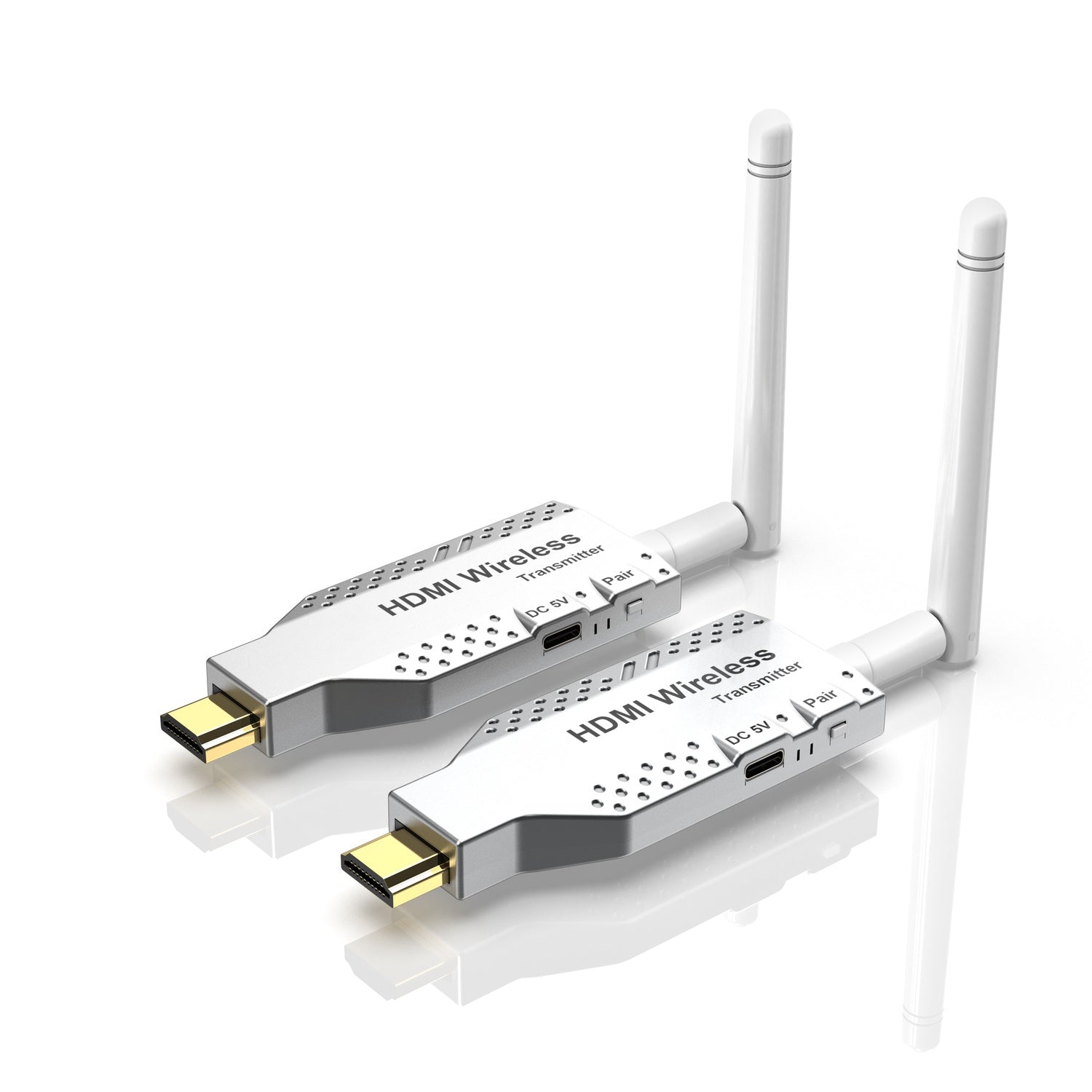 NÖRDIC Trådløs HDMI-forlænger 50m Sender/Modtager 4K HD 5G Wifi til Laptop til TV, PC, Monitor, Projektor
