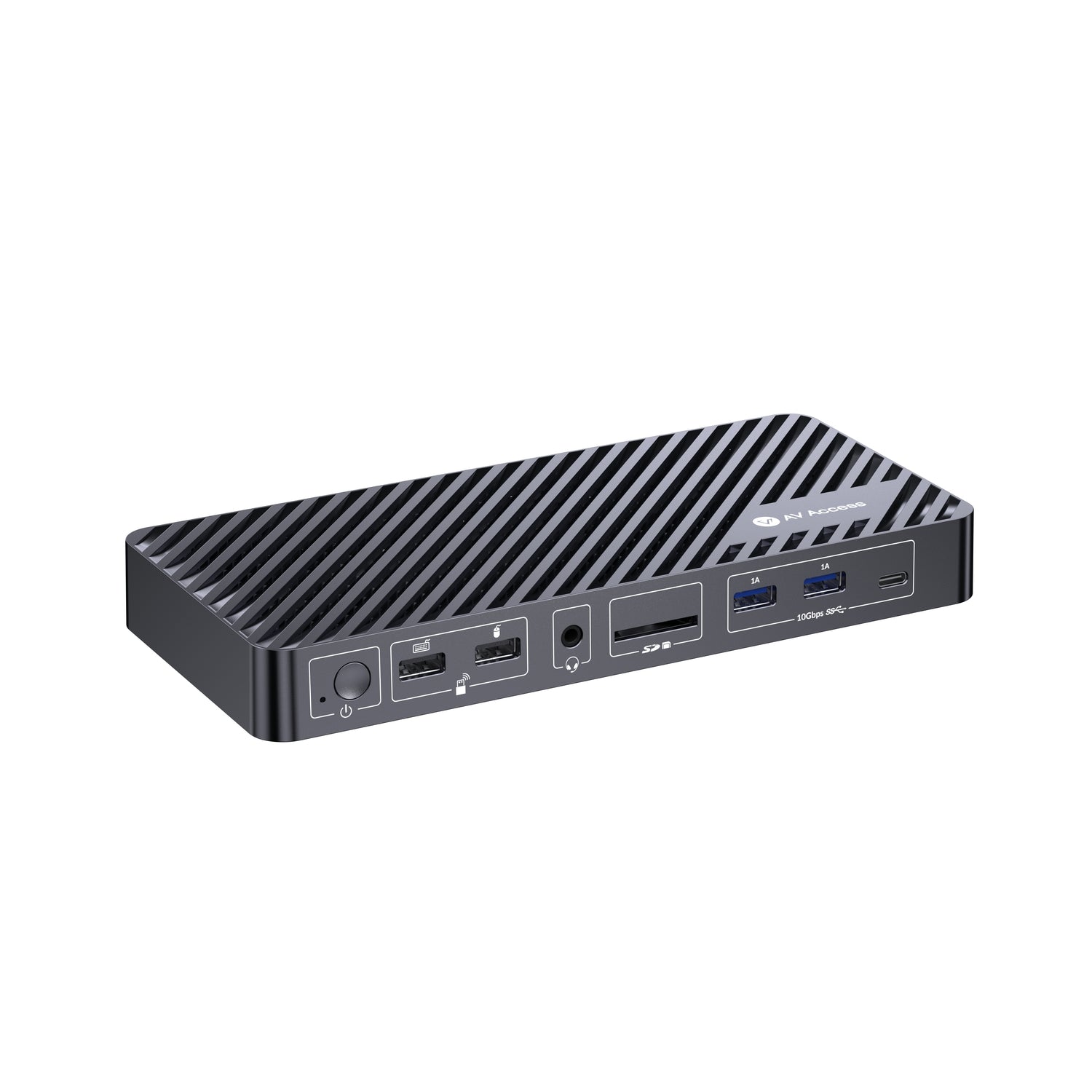 AV Access KD-S03 1 til 12 USB-C Dockingstation med tredobbelt skærm 2xDP 1xHDMI 4K60Hz 2K 144Hz