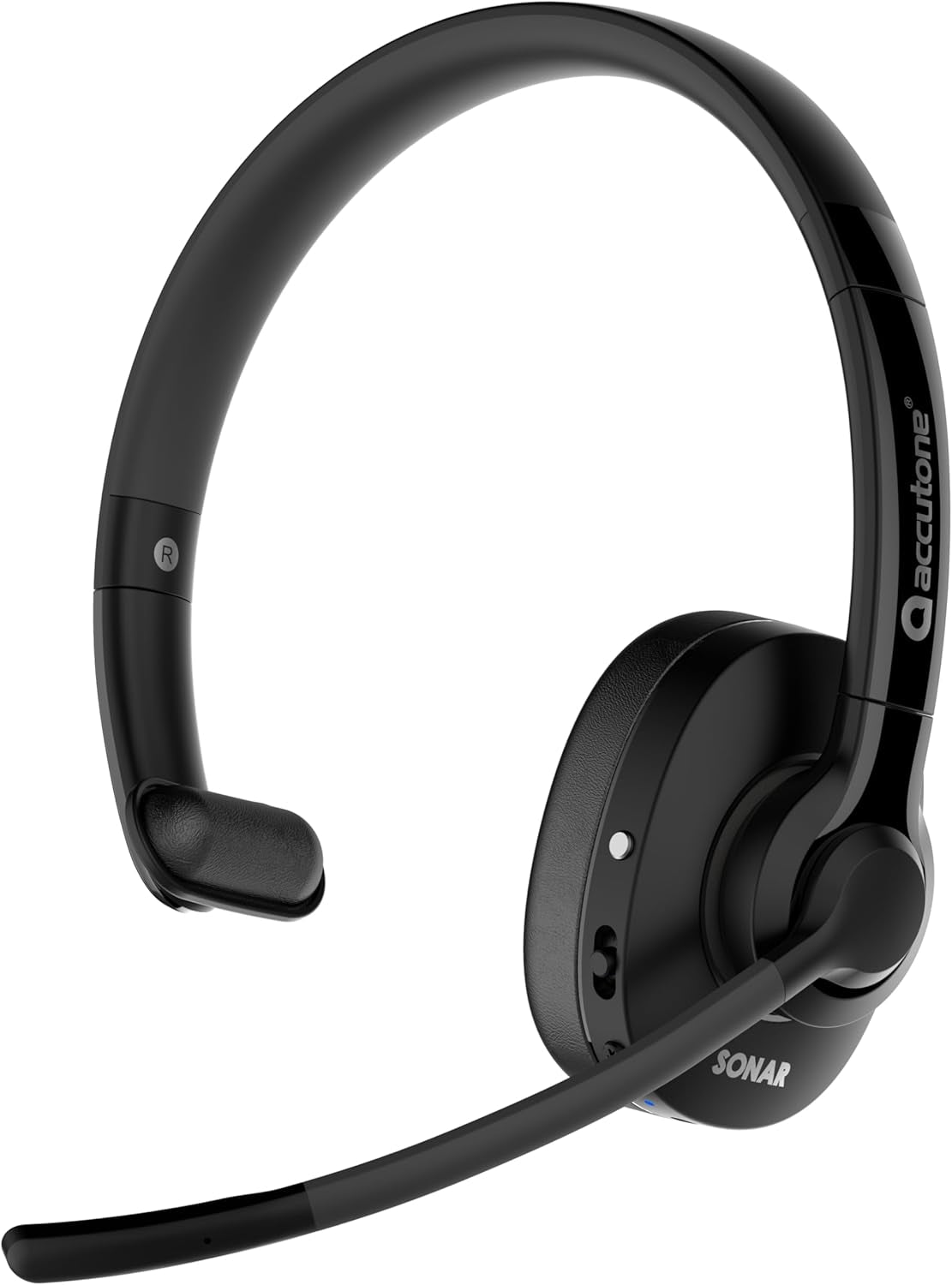 Accutone Sonar 60 Dual Bluetooth & USB Wired Headset with NC Mic, Long-Enduring Battery for PC/Mac & Cell Phones. Works with MS Teams/Skype/Zoom