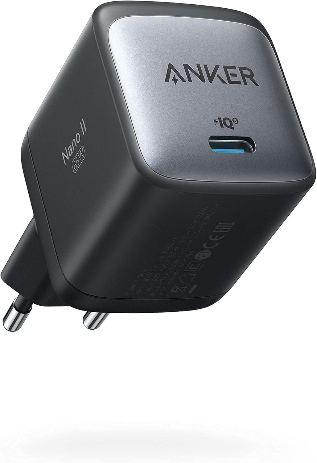 Anker 715 USB-C Oplader Power Nano II 65W Hurtigopladning GaN II Teknologi